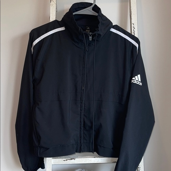black adidas training jacket